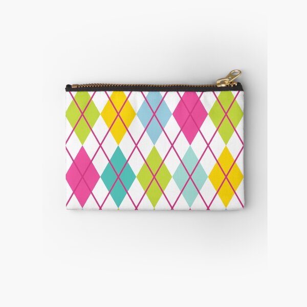 Item preview, Argyle Retro Vintage Print Purple Aqua Lime Gold Magenta Funky designed and sold by Shayna Westfall.