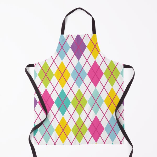 Item preview, Argyle Retro Vintage Print Purple Aqua Lime Gold Magenta Funky designed and sold by Shayna Westfall.