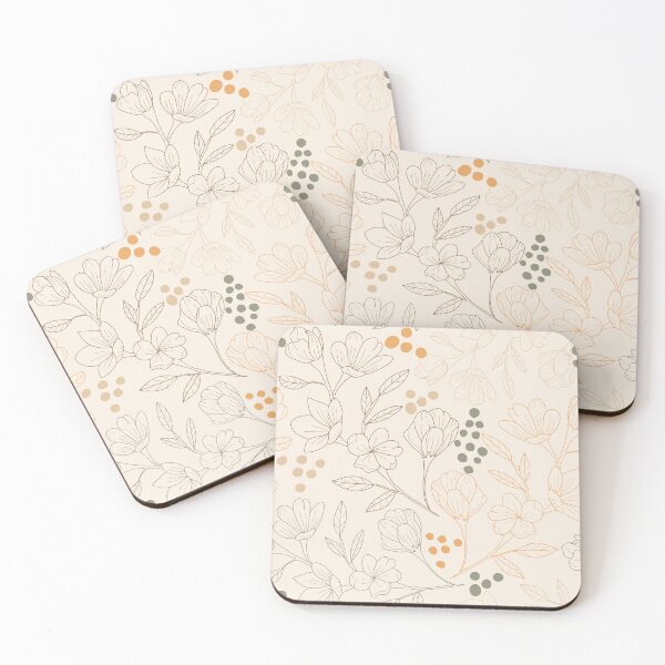 Item preview, Linie vintage flower pattern designed and sold by sewproject.