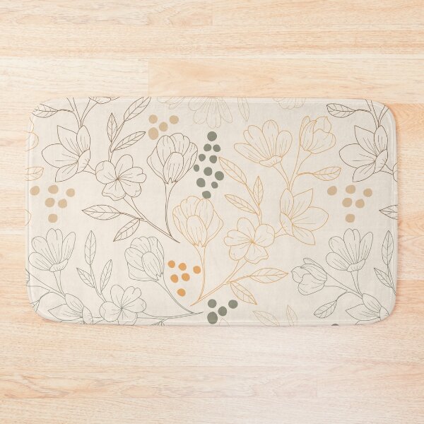 Item preview, Linie vintage flower pattern designed and sold by sewproject.