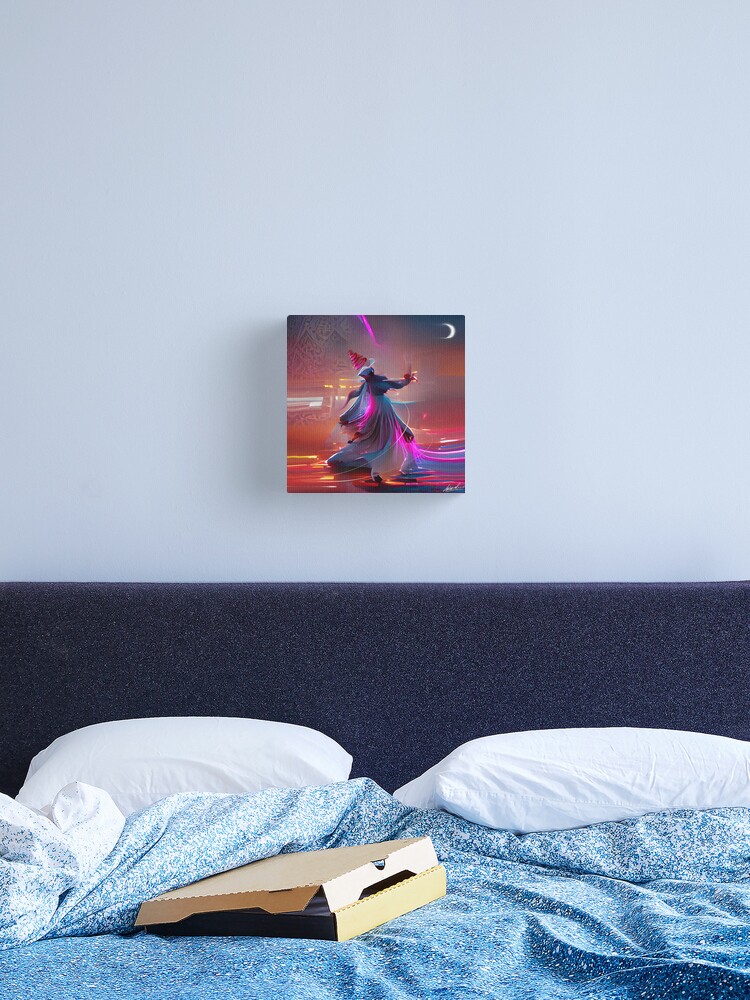 Thumbnail 2 of 3, Canvas Print, Futuristic dervish designed and sold by Ambereena-Razvi.
