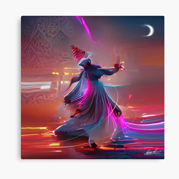 Futuristic dervish Canvas Print