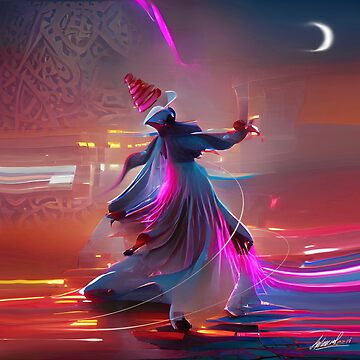 Artwork thumbnail, Futuristic dervish by Atelier Ambereena Razvi