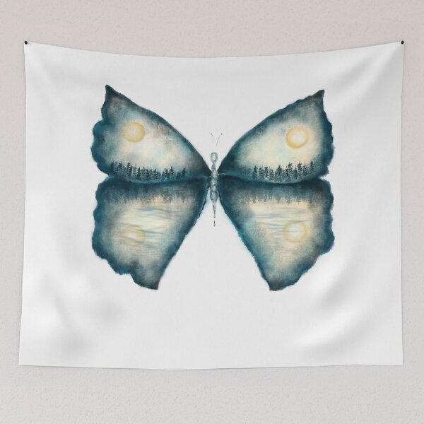 Item preview, Sunrise butterfly- short wings, forest inside wings designed and sold by Inktown.