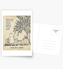 Winnie the Pooh - behalte mich in deinem Herzen Postkarten