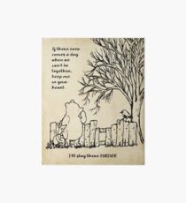 winnie the pooh - keep me in your heart Art Board