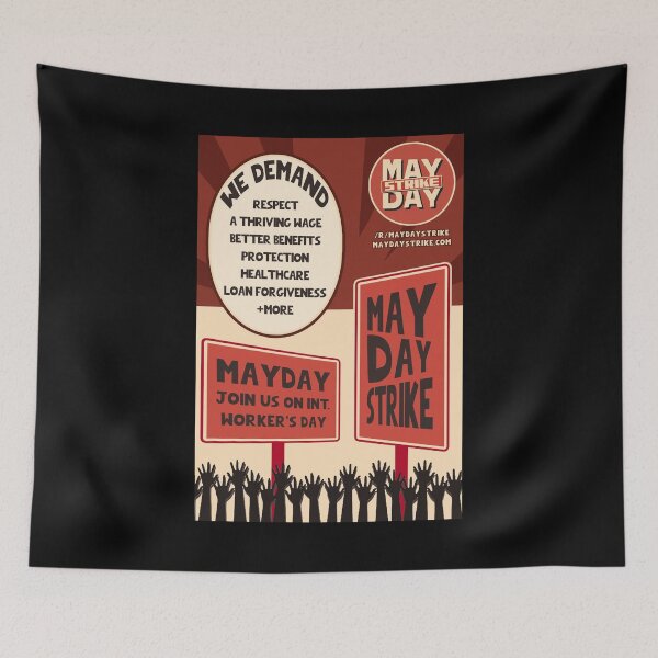 Item preview, MayDay Strike 2022 Demands designed and sold by voltzandvoices.