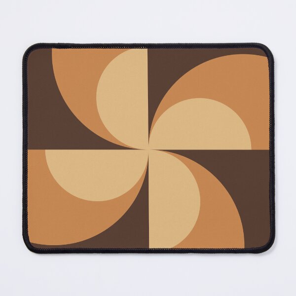 Item preview, Abstract Geometric Shapes 3 in Brown Tan Orange (Moon Phase Pattern) designed and sold by nineFlorals.