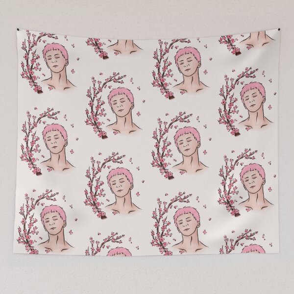Item preview, Hanamaki Takahiro // pink cherry blossom watercolor designed and sold by everythANG-shop.