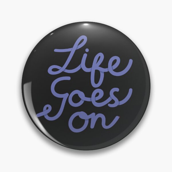 Item preview, Life Goes On Purple Calligraphy designed and sold by paperbeet.