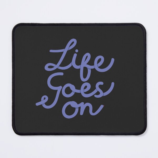 Item preview, Life Goes On Purple Calligraphy designed and sold by paperbeet.