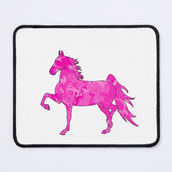 Item preview, Swirly Saddlebred Trotting Horse Pink designed and sold by theaadesigns.