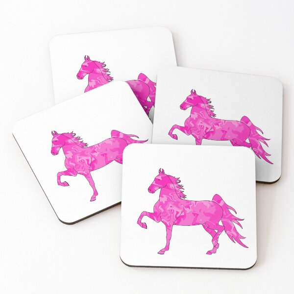 Item preview, Swirly Saddlebred Trotting Horse Pink designed and sold by theaadesigns.