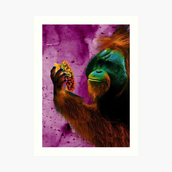 Orangutan's Taco Lunch Art Print