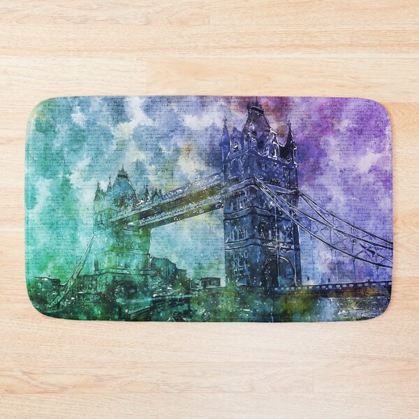 Item preview, Tower Bridge, London, England Grunge Artwork designed and sold by High Functioning Fangirl.