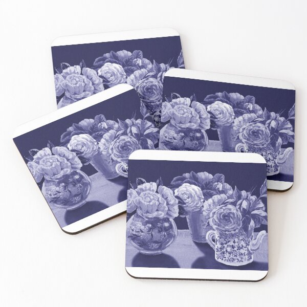Item preview, Monochrome Organic Nature Purple Blue Very Peri Botanical Design X designed and sold by Irina Sztukowski.