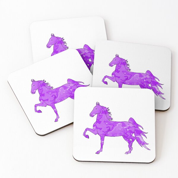Item preview, Swirly Saddlebred Trotting Horse Purple designed and sold by theaadesigns.