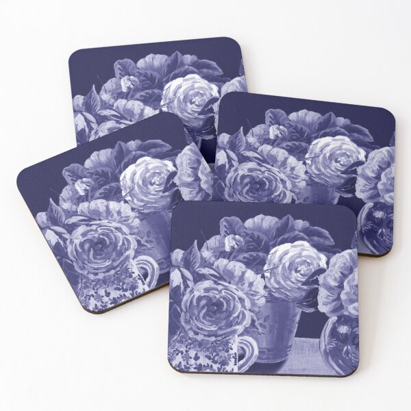 Item preview, Monochrome Organic Nature Purple Blue Very Peri Botanical Design XII designed and sold by Irina Sztukowski.