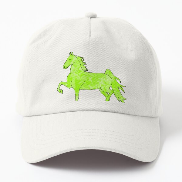 Aperçu de l'œuvre Swirly Saddlebred Trotteur Vert Lime créée et vendue par theaadesigns.