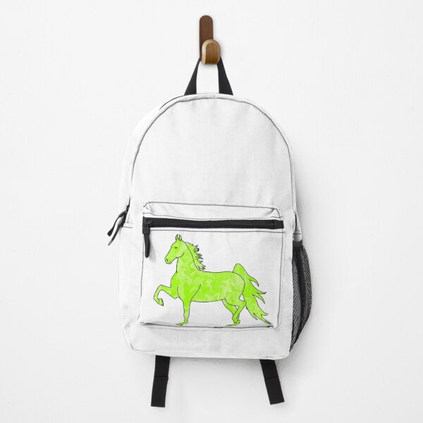 Item preview, Swirly Saddlebred Trotting Horse Lime Green designed and sold by theaadesigns.