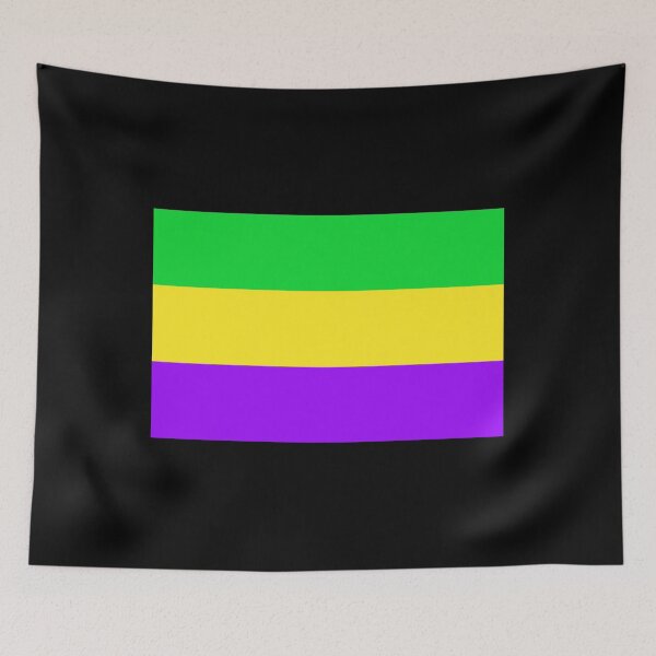 Item preview, Mardi Gras Flag designed and sold by uniqueitems.