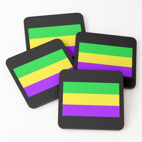 Item preview, Mardi Gras Flag designed and sold by uniqueitems.