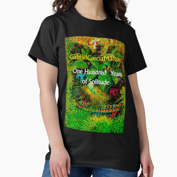 [Out of Print] Gabriel Garcia Marquez / One Hundred Years of Solitude Womens Relaxed Fit Tee (Vintage Navy) - 百年の孤独 Tシャツ One Hundred Years of Solitude unisex book t-shirt — Out of Print