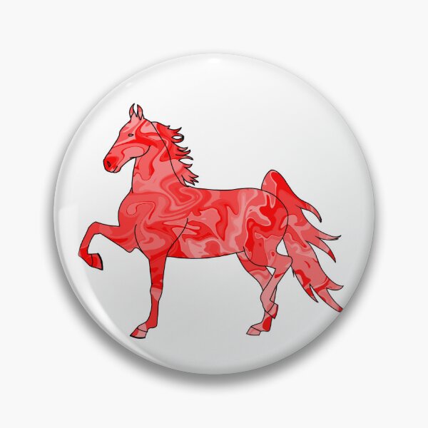 Item preview, Swirly Saddlebred Trotting Horse Red designed and sold by theaadesigns.