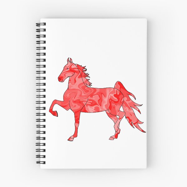 Item preview, Swirly Saddlebred Trotting Horse Red designed and sold by theaadesigns.