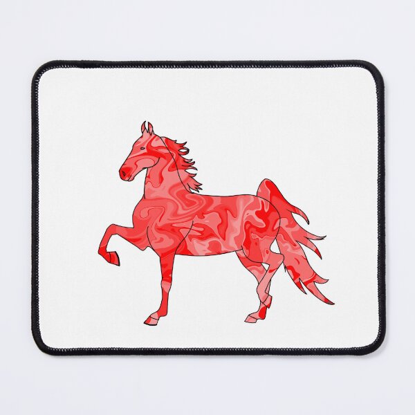 Item preview, Swirly Saddlebred Trotting Horse Red designed and sold by theaadesigns.