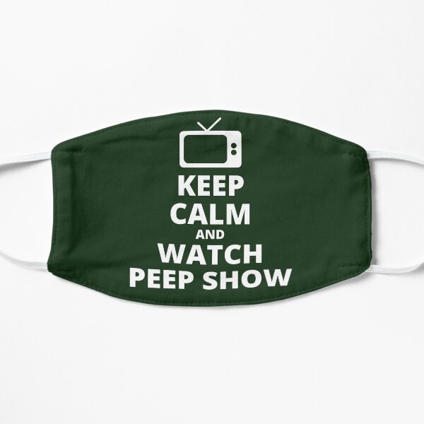 Keep Calm and Watch Peep Show TV Icon Flat Mask