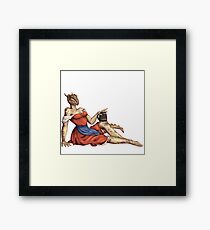 Lusty Argonian Maid Pinup 6 Framed Print