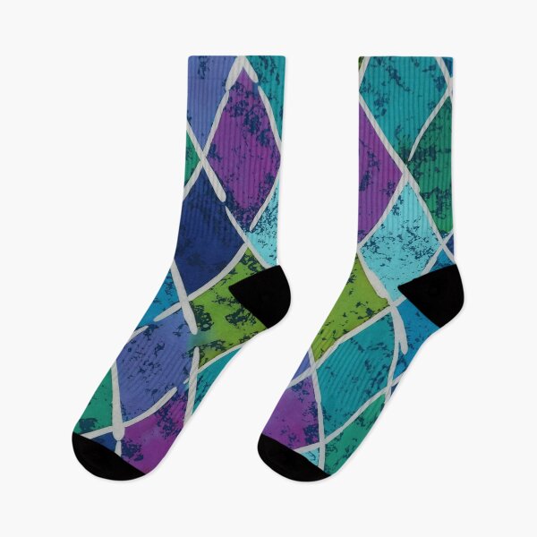 Item preview, Batik Textured Diamond Geometric  designed and sold by Leslie Rogers Todder.