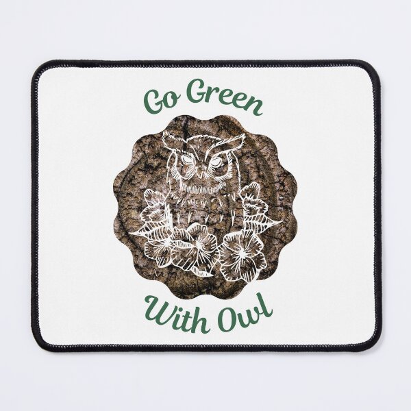 Item preview, Go Green With Owl designed and sold by kucingmaikan.