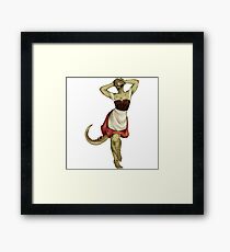 Lusty Argonian Maid Pinup 7 Framed Print