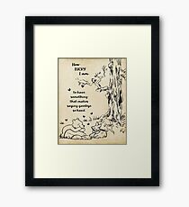 Winnie the Pooh - wie glücklich ich bin Gerahmtes Wandbild