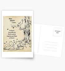 Winnie the Pooh - wie glücklich ich bin Postkarten