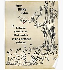 Winnie the Pooh - wie glücklich ich bin Poster