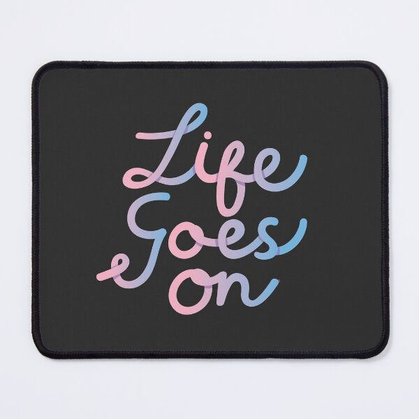 Item preview, Life Goes On Cotton Candy Calligraphy designed and sold by paperbeet.