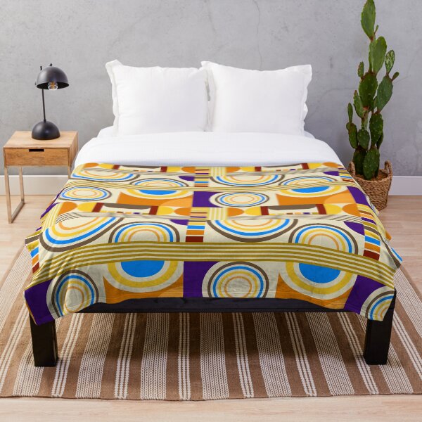 Item preview, Blue and yellow abstract circle design  designed and sold by BlackAlchemy2.