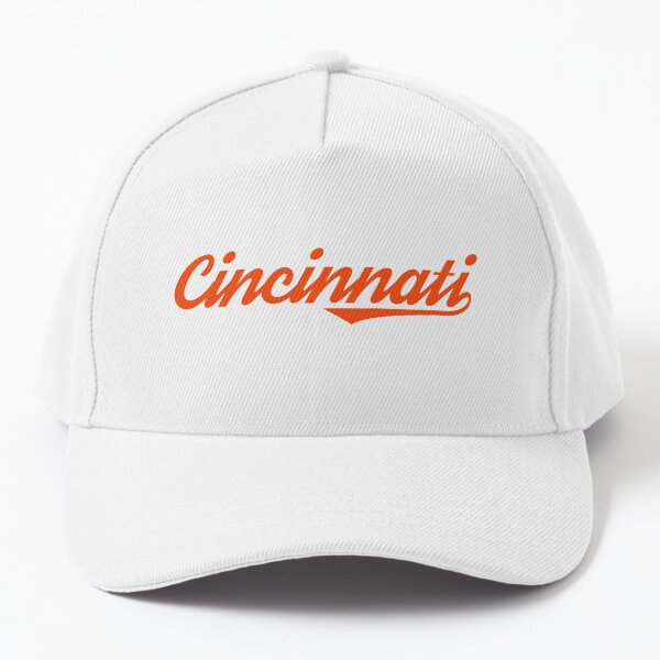 Cincinnati - Orange on Black Cap for Sale by samvschantz