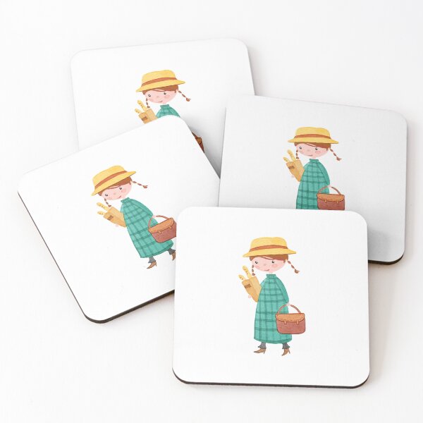 Item preview, Girl with Baguettes designed and sold by CatPawPaw.