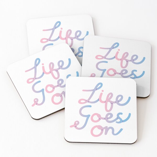 Item preview, Life Goes On Cotton Candy Calligraphy designed and sold by paperbeet.
