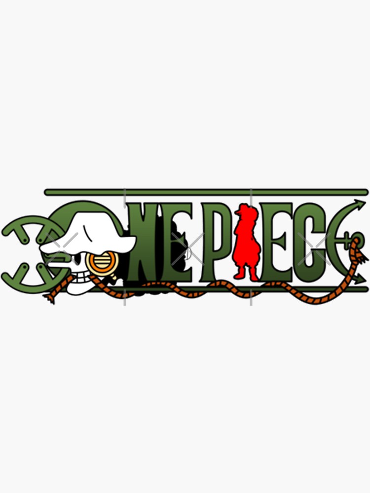 "Usopp One Piece Logo , One Piece Logo" Sticker for Sale by