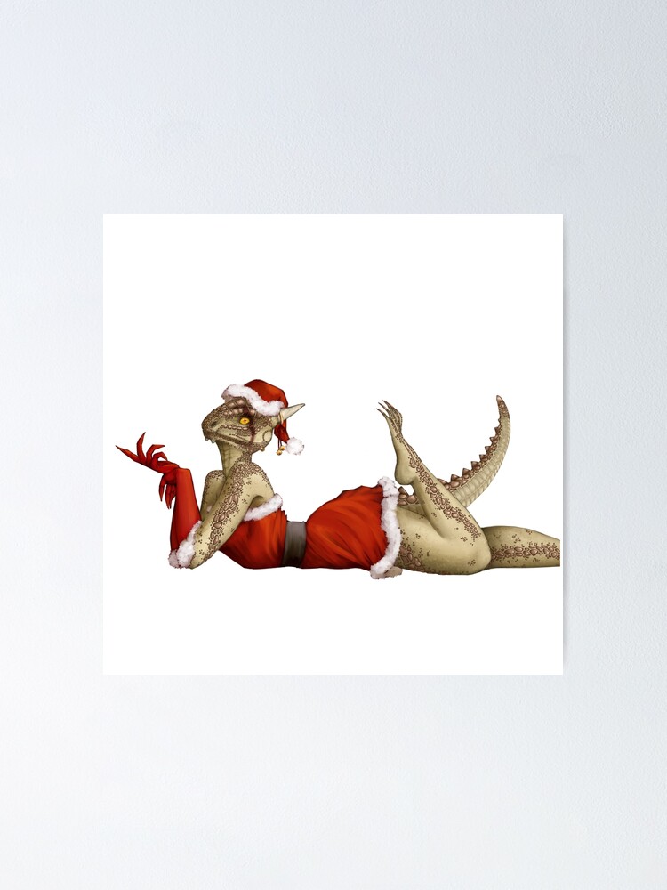 Lusty Argonian Maid Pinup Poster By Weebitmuddled Redbubble