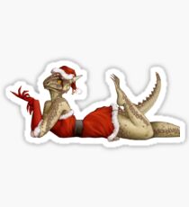 Lusty Argonian Maid Pinup 12 Sticker