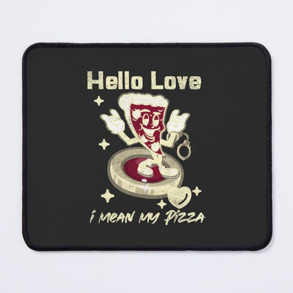 Item preview, hello love pizza slice funny saying handcuffs designed and sold by vibeno1.