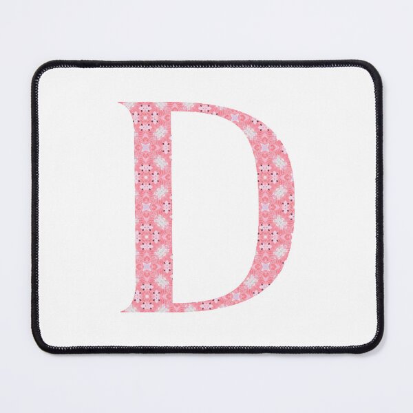Item preview, "D" Pink Monogram designed and sold by JadeRiverImages.
