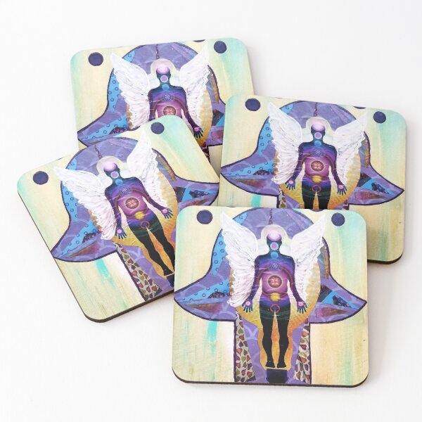 Item preview, ARCHANGEL MICHAEL HAMSA by Harriette Knight designed and sold by harrietteknight.