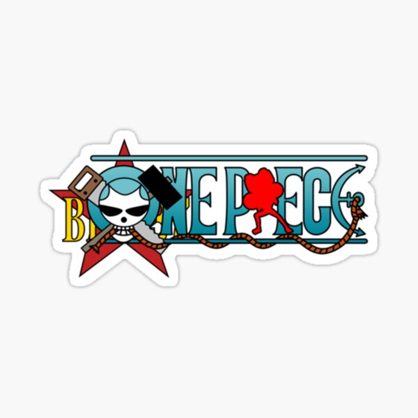 One Piece Logo One Piece Logo Sticker For Sale By Zoneblackstars Redbubble